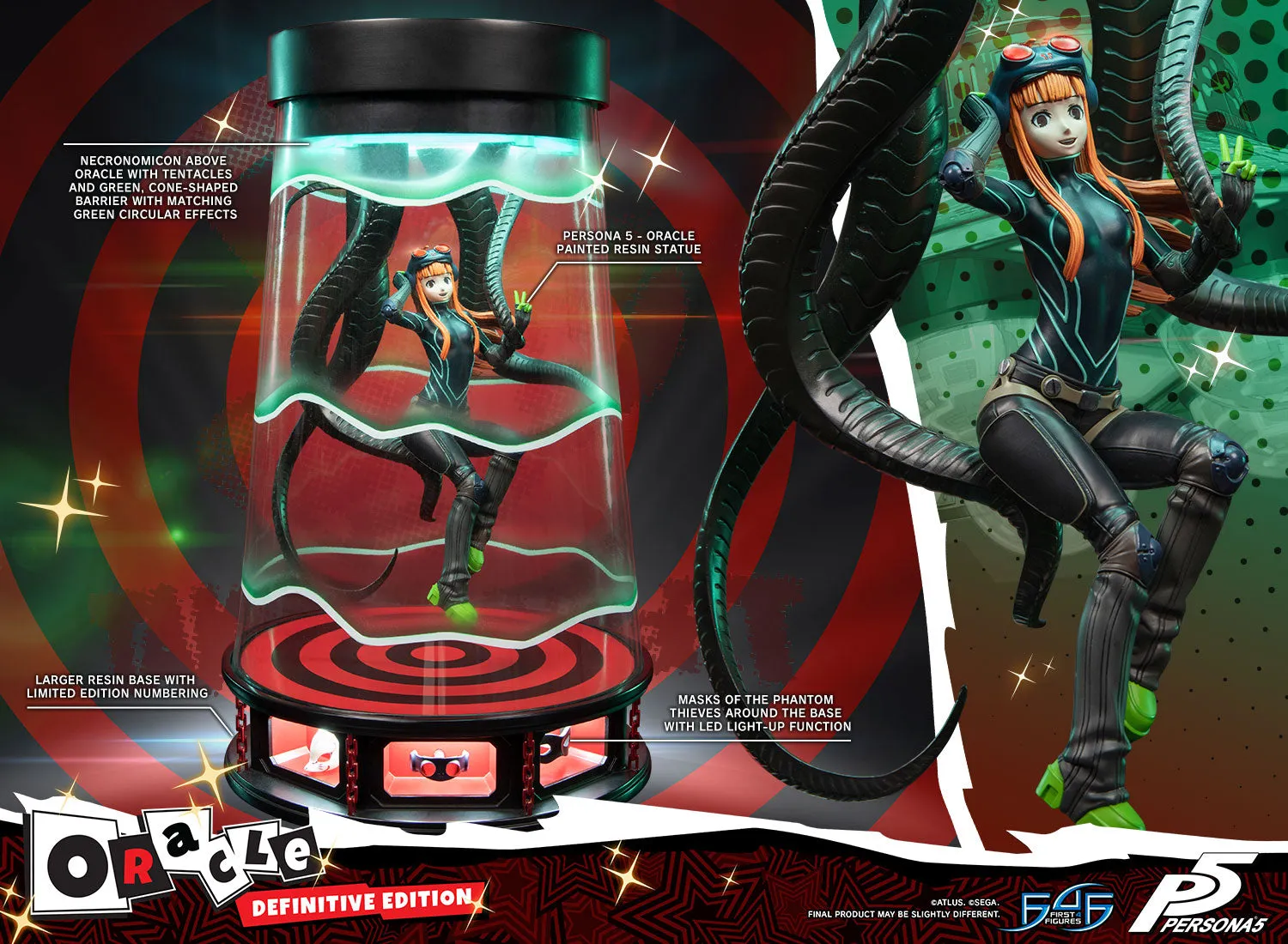First 4 Figures Persona 5 Oracle statuetă Definitive Edition LED