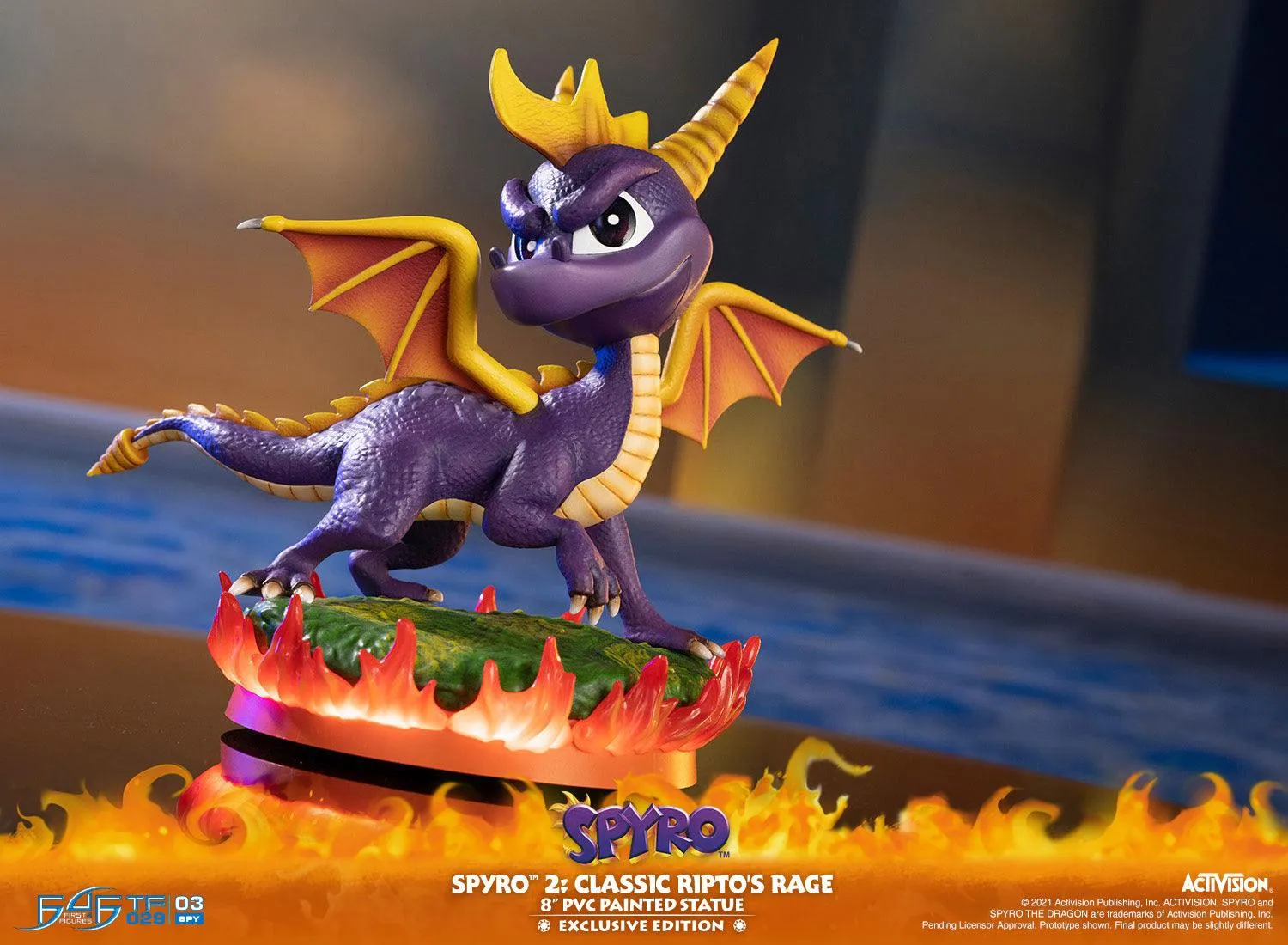 First 4 Figures Spyro 2 Classic Ripto's Rage statuetă Exclusive