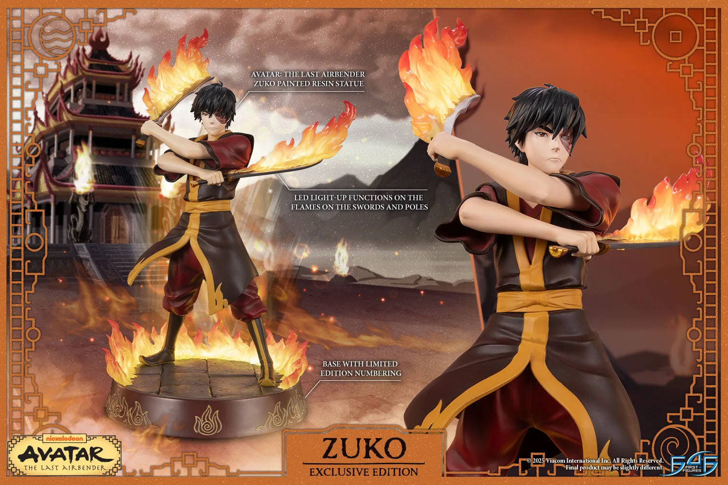 First 4 Figures Avatar Zuko statuetă Exclusive Edition LED