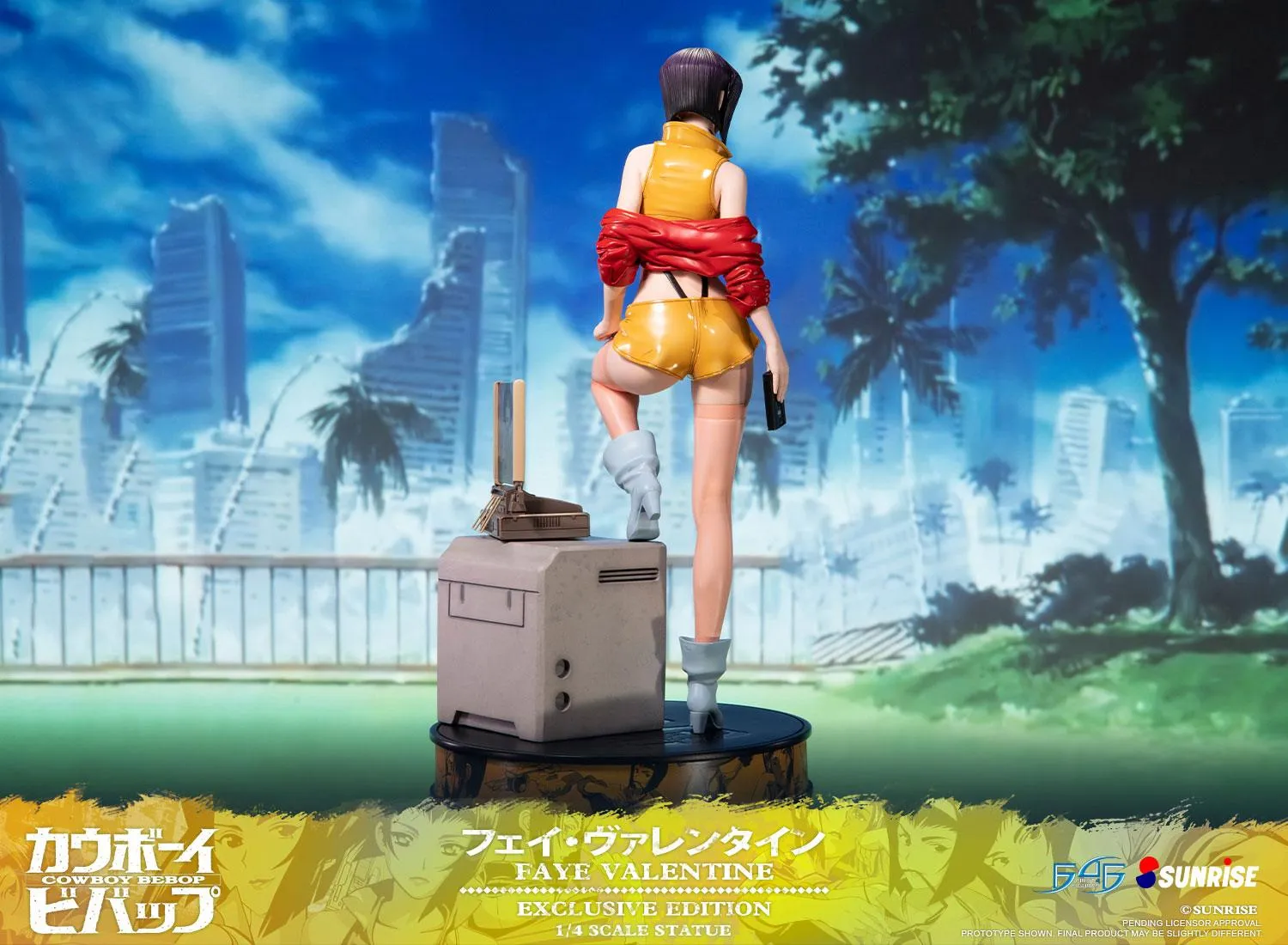 First 4 Figures Cowboy Bebop Faye Valentine statueta 1/4 caseta