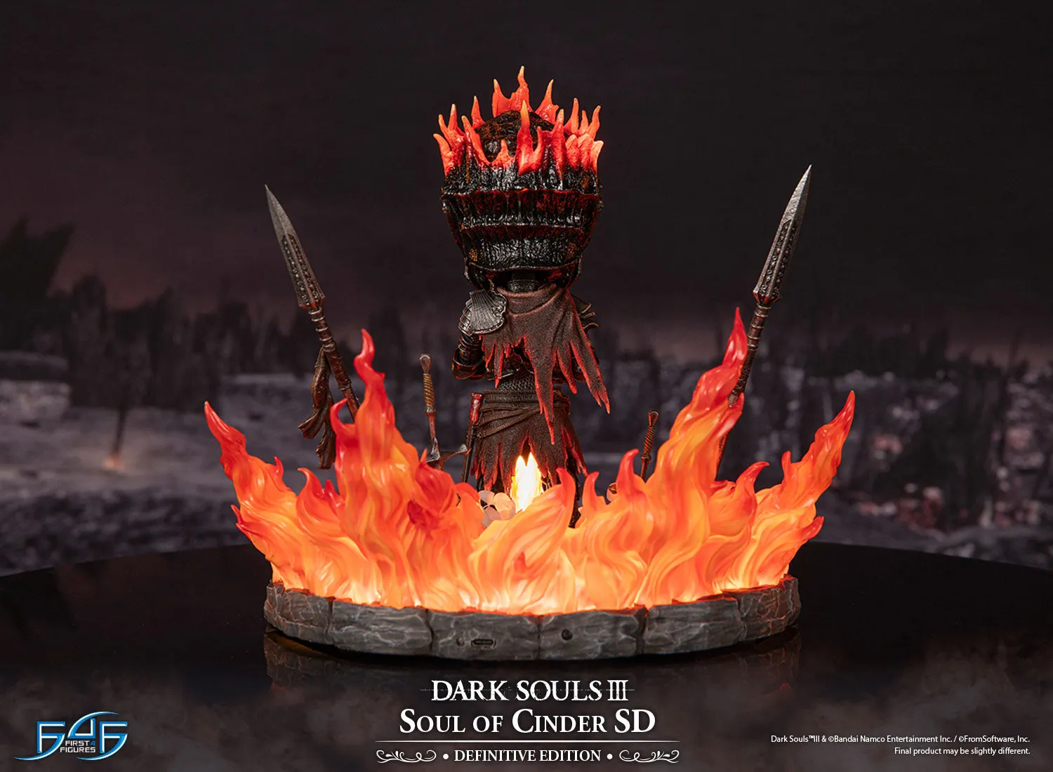 First 4 Figures Dark Souls Soul of Cinder SD statuetă Definitive LED