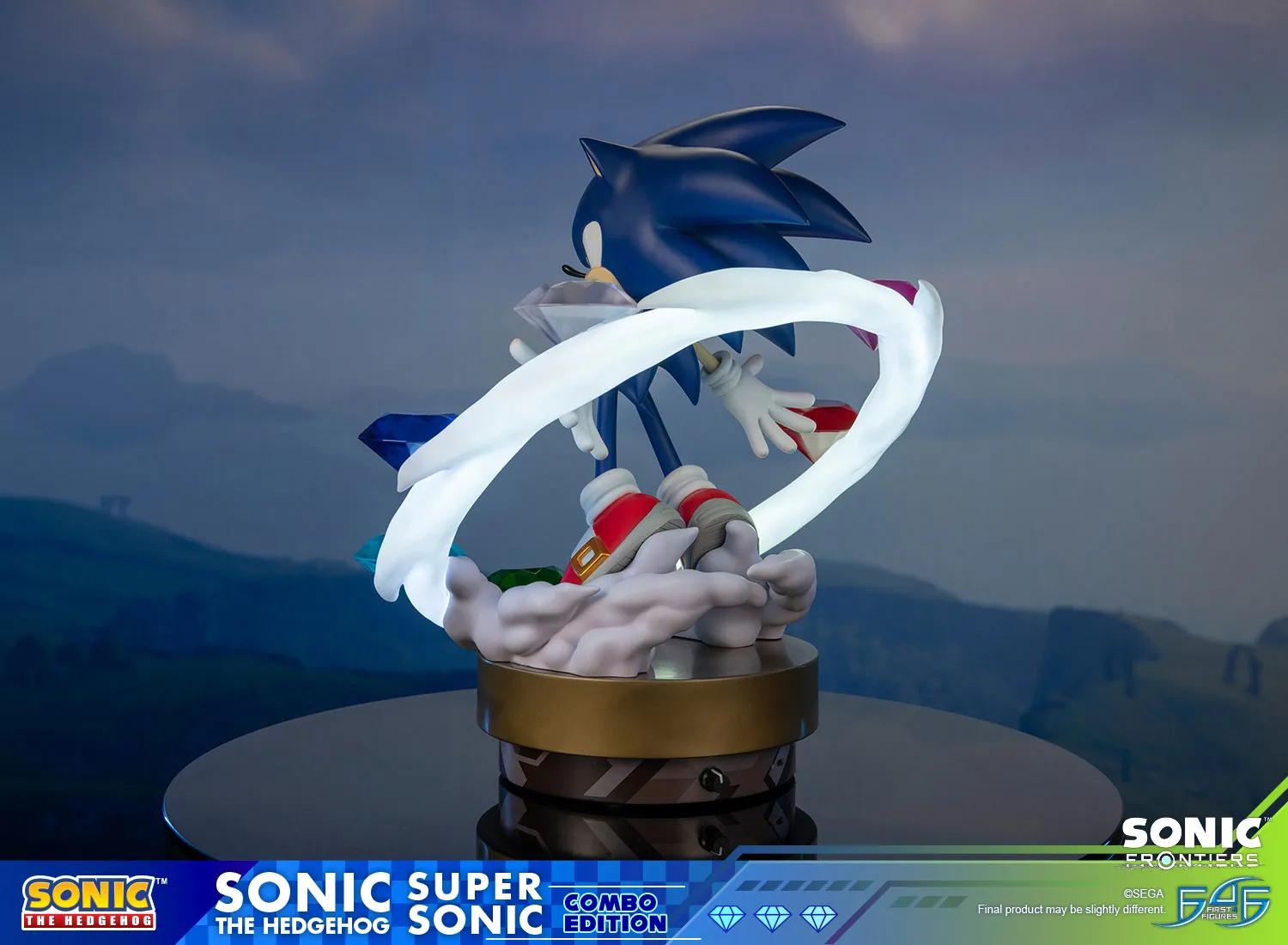 First 4 Figures Sonic Frontiers Sonic+Super Sonic set LED