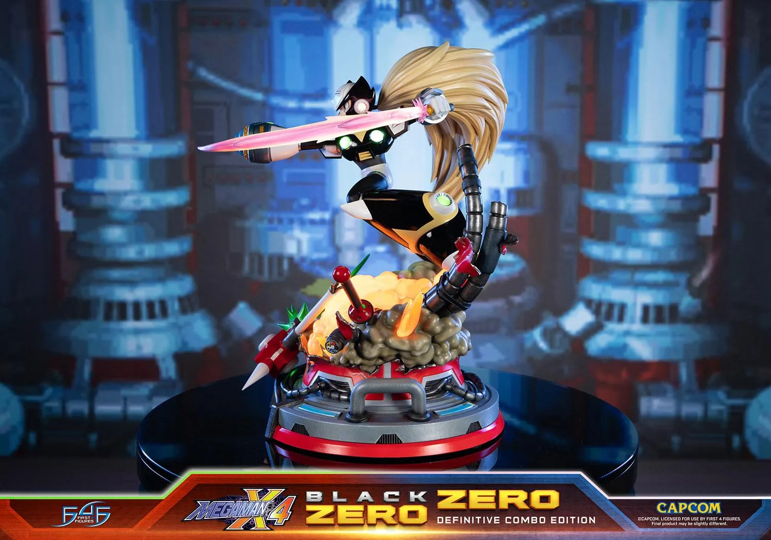 First 4 Figures Mega Man X Zero Combo statueta Definitive rasina LED