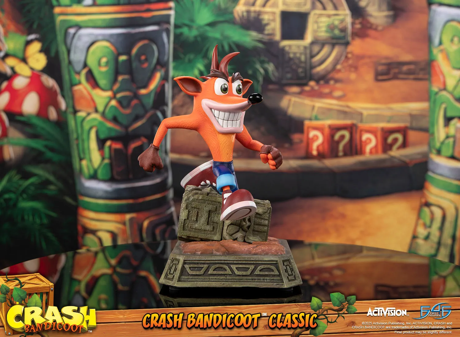 First 4 Figures Crash Bandicoot Classic statuetă rășină