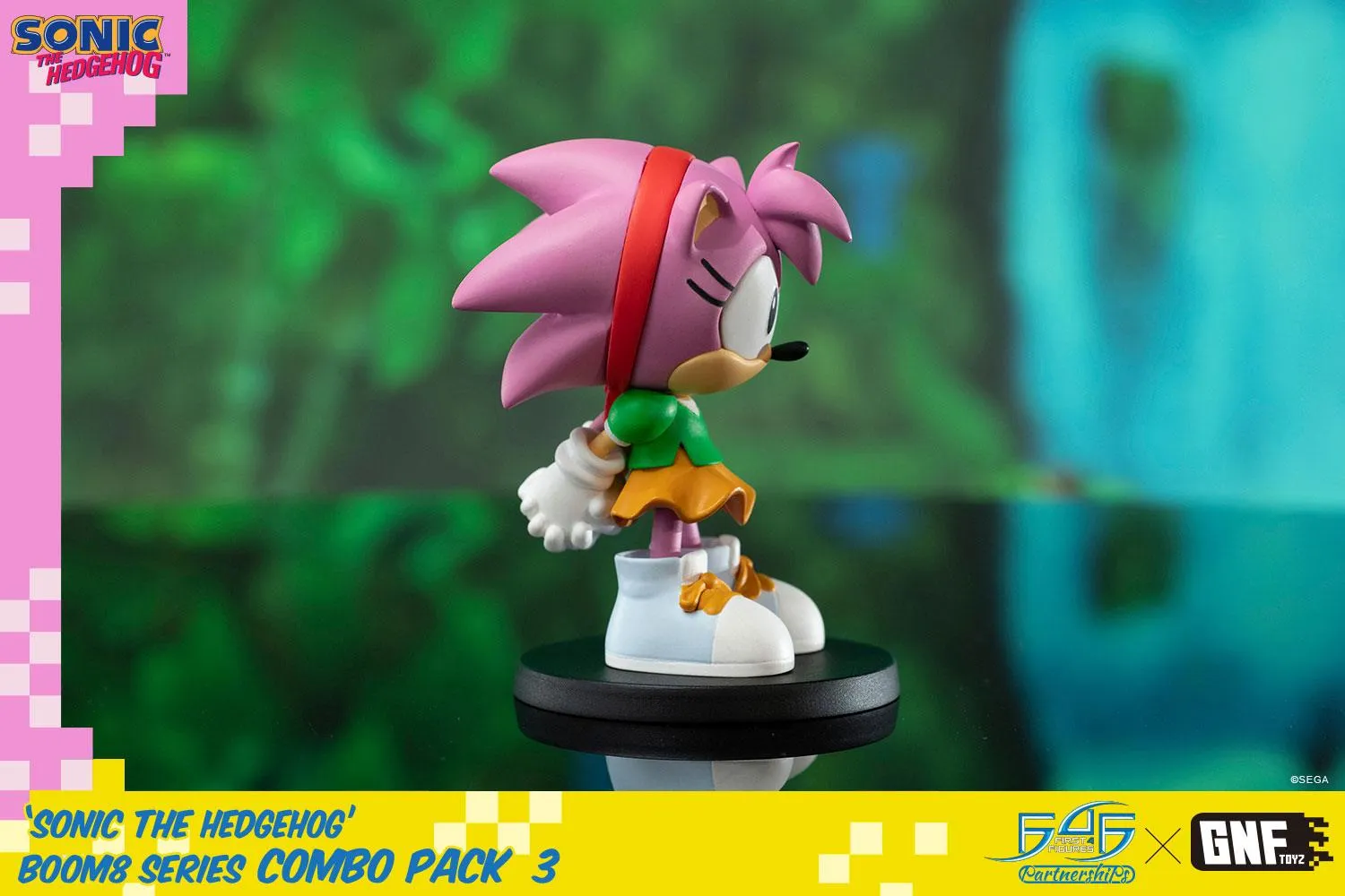 First 4 Figures Sonic Boom8 figurine combo Amy Super Sonic PVC
