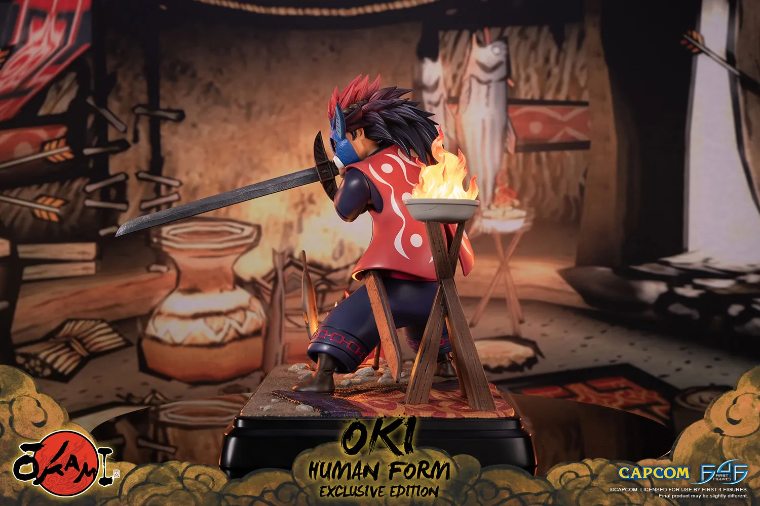First 4 Figures Oki Human statuetă LED Exclusive 38 cm