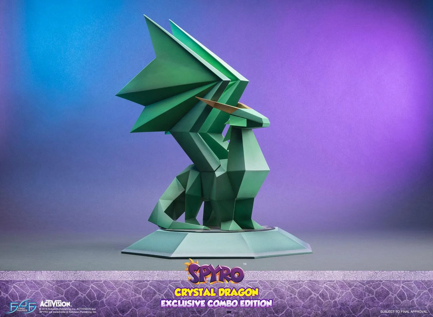 First 4 Figures Spyro Crystal Dragon statueta Exclusive Combo