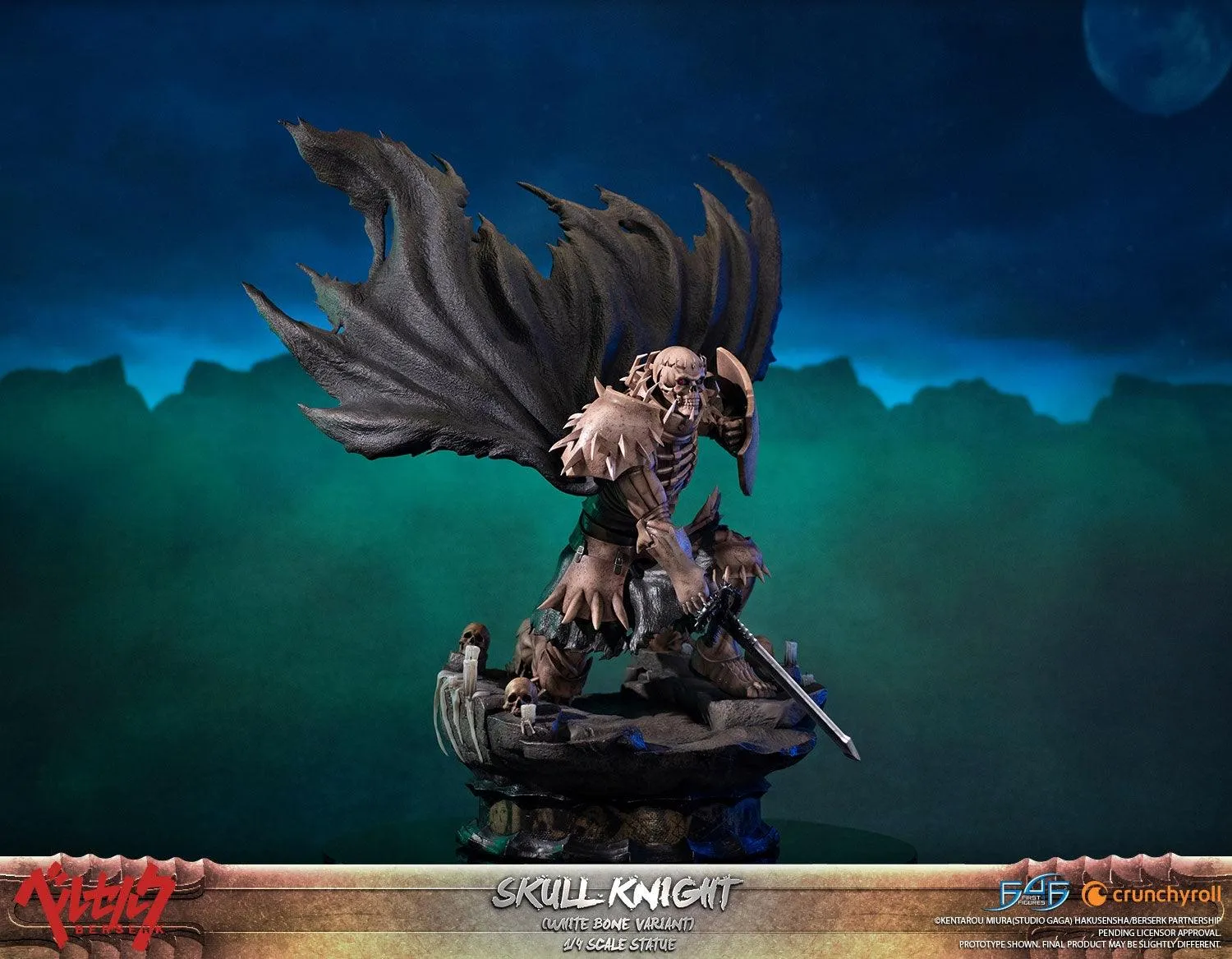 First 4 Figures Berserk Skull Knight White Bone statuetă