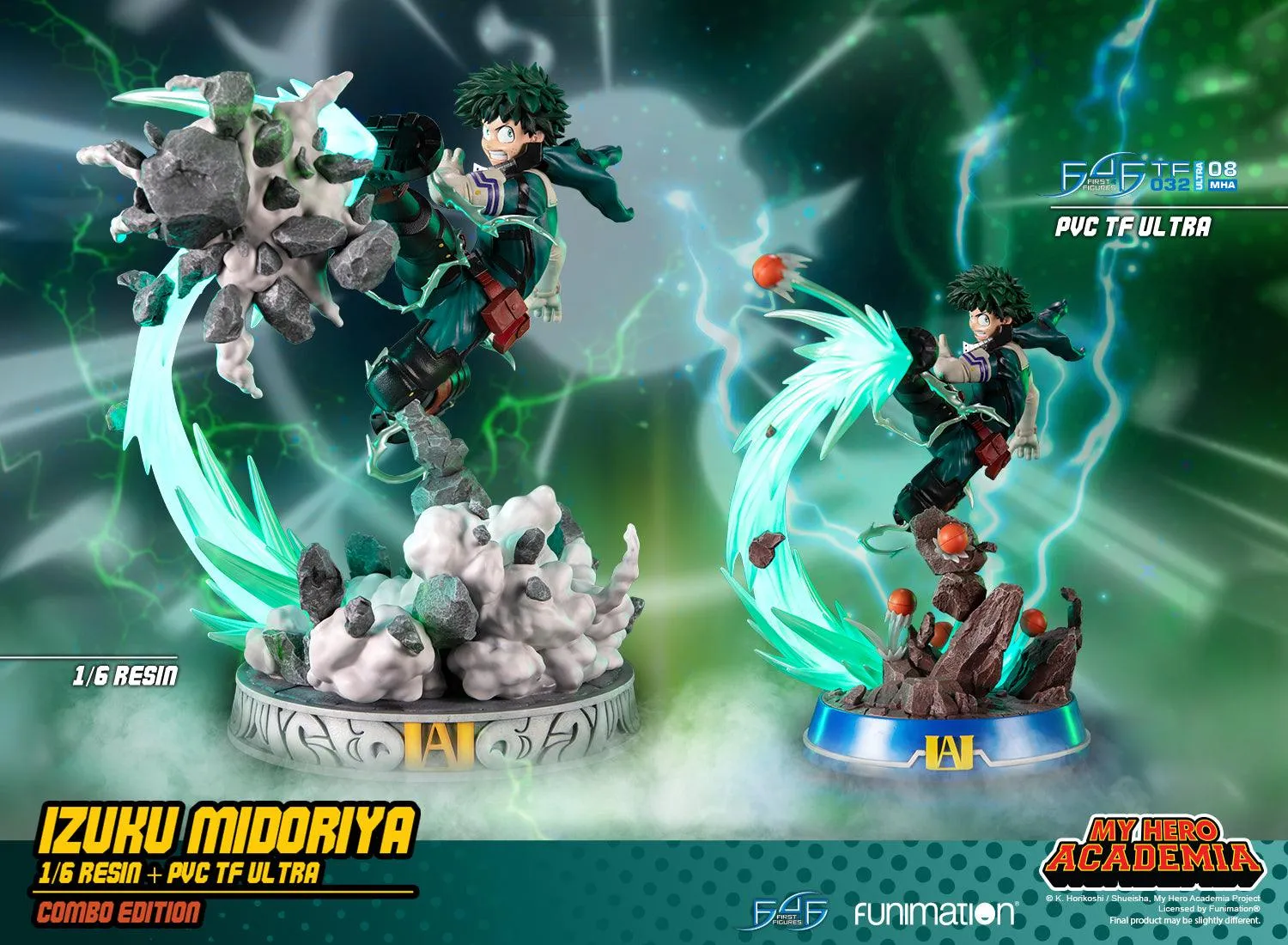 First 4 Figures My Hero Midoriya statuetă Exclusive Combo LED