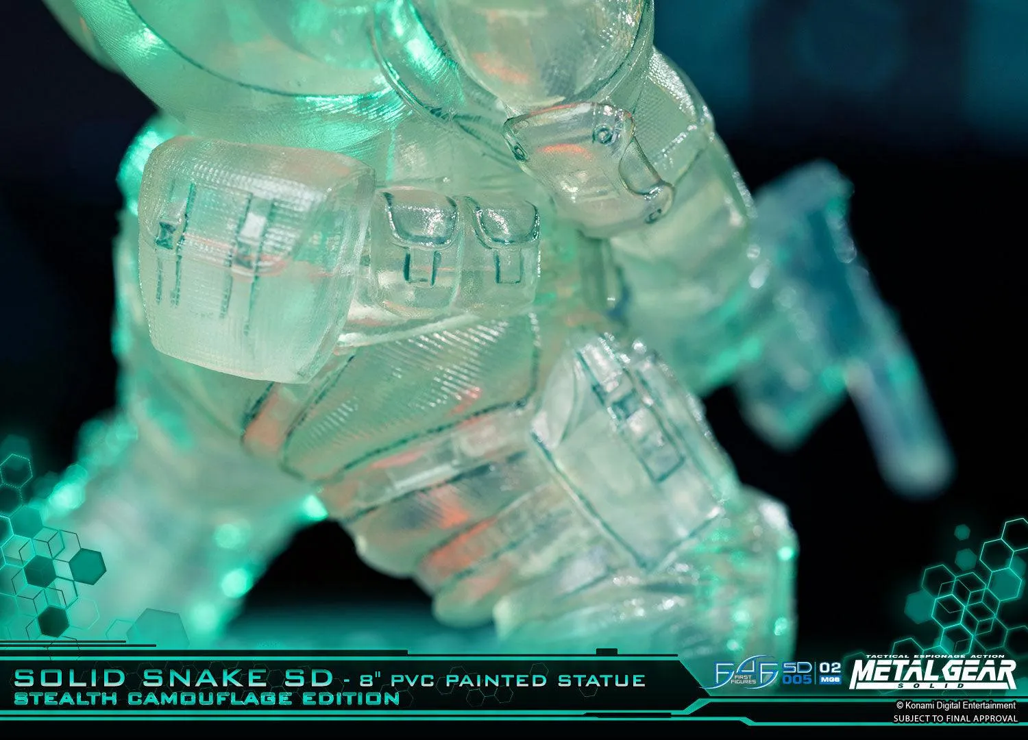 First 4 Figures Solid Snake SD figurina Stealth Camouflage PVC