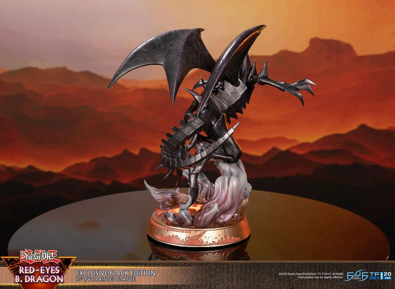 First 4 Figures Yu-Gi-Oh! Red-Eyes statueta Black Edition LED