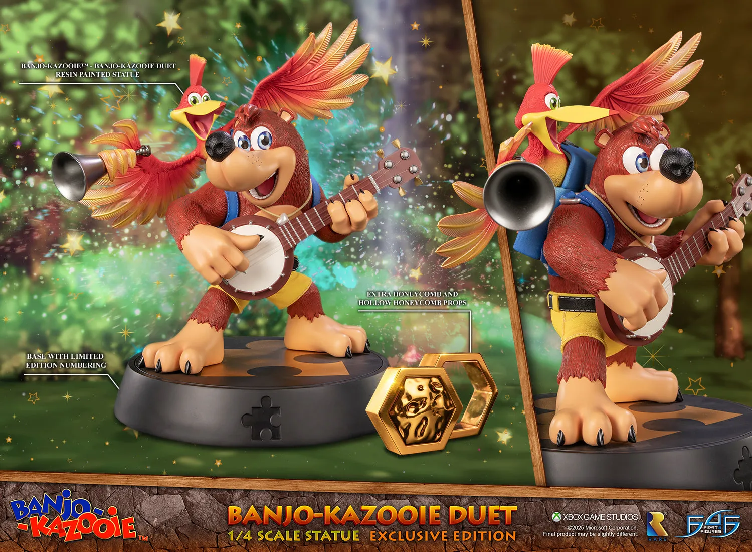 First 4 Figures Banjo-Kazooie Duet 1/4 statuetă Exclusive