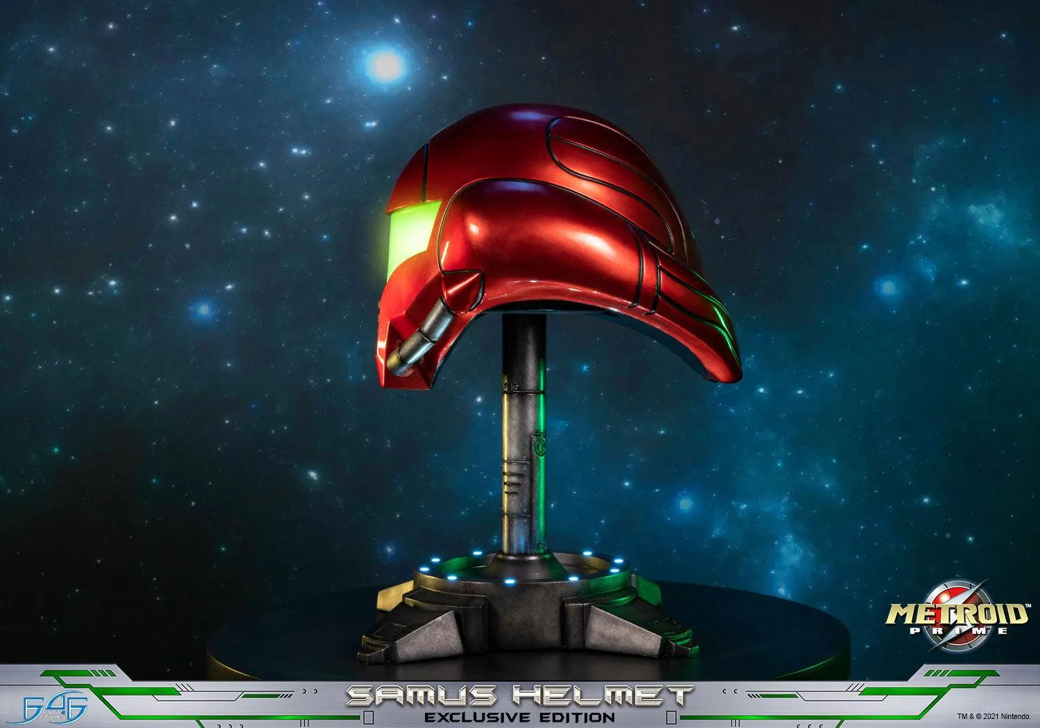 First 4 Figures Metroid Prime Samus Helmet replică cască Exclusive LED