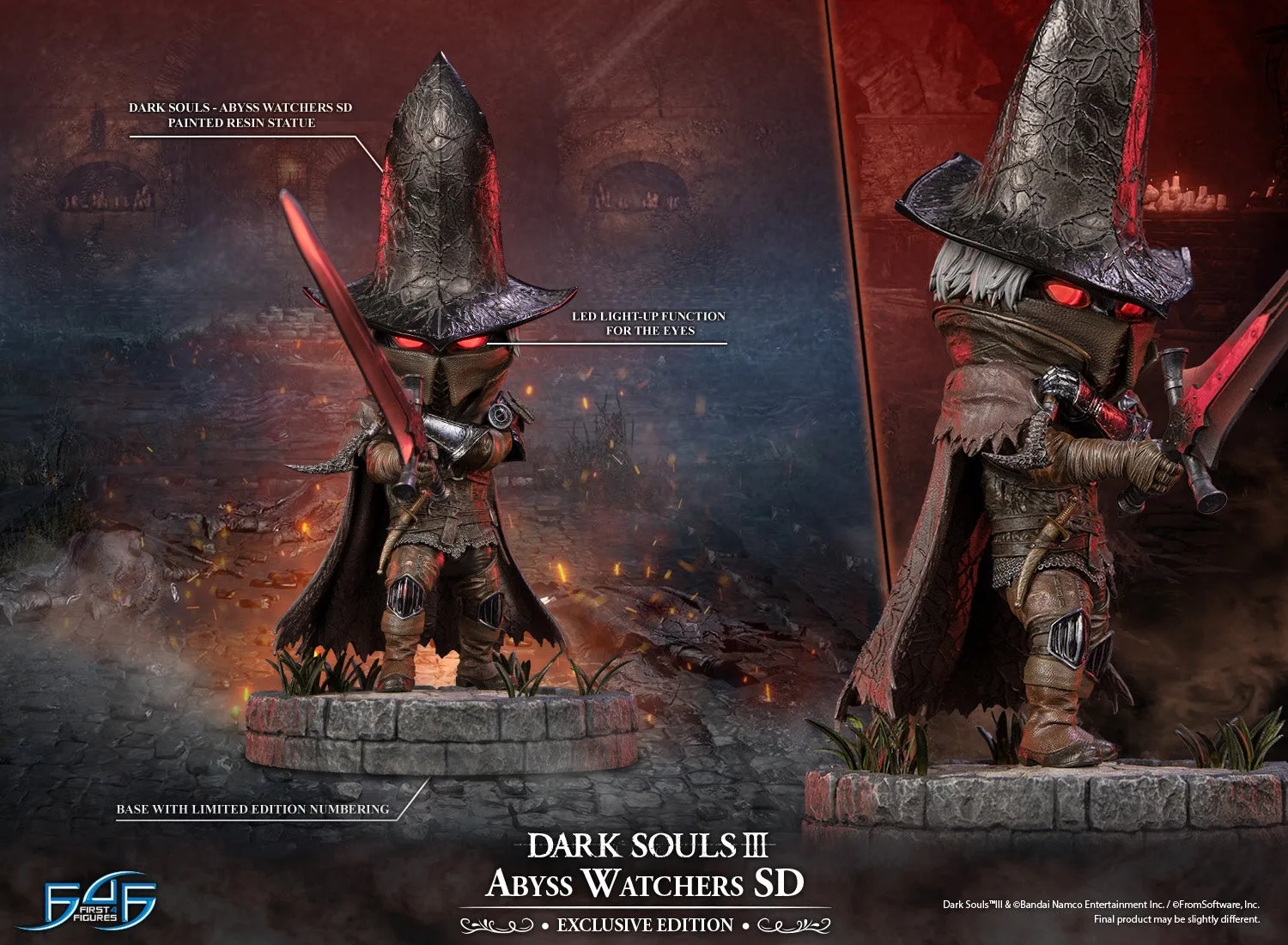 First 4 Figures Dark Souls Abyss Watchers SD statuetă exclusivă LED