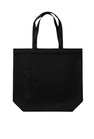ESL Basement Dweller tote bag negru bumbac