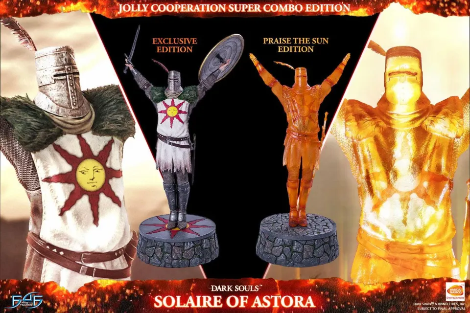 First 4 Figures Dark Souls Solaire statuetă Super Combo 2-pack
