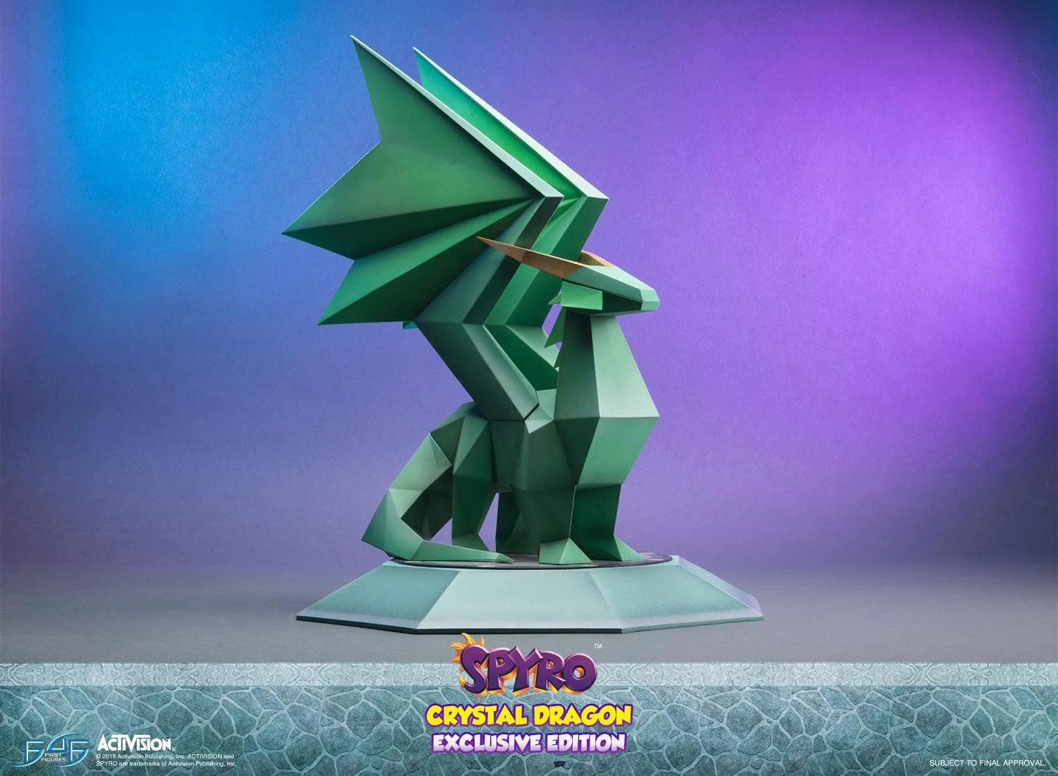 First 4 Figures Spyro Crystal Dragon statueta Exclusive LED