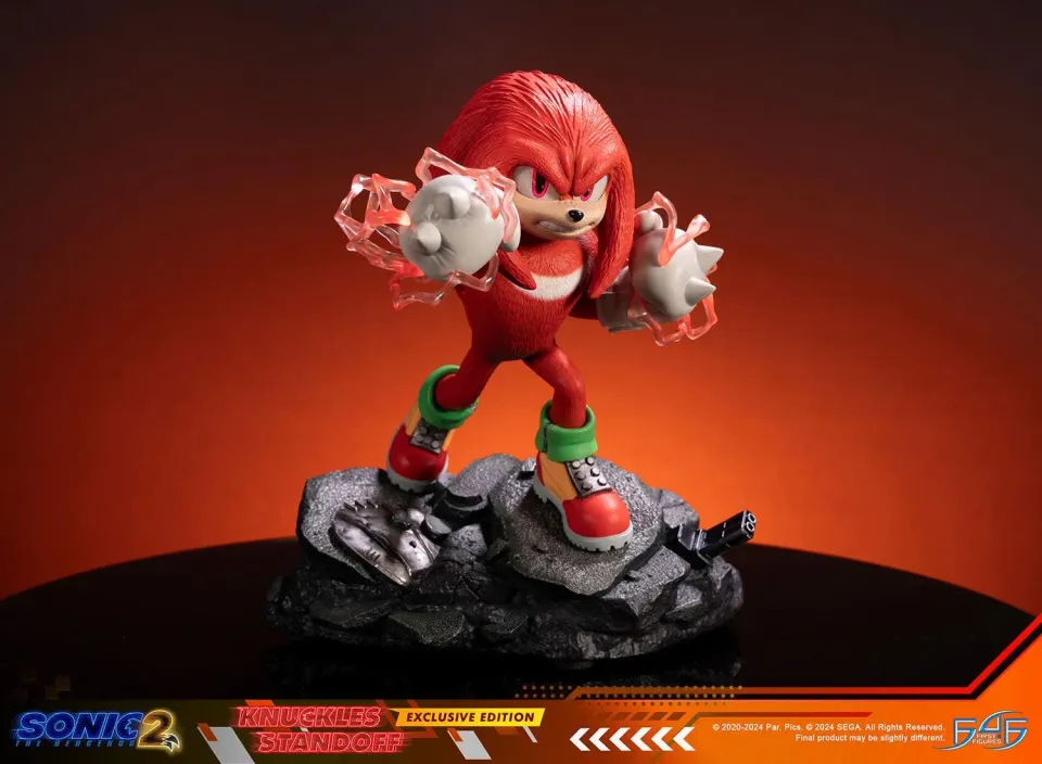 First 4 Figures Sonic Knuckles Standoff statuetă Exclusive Edition LED