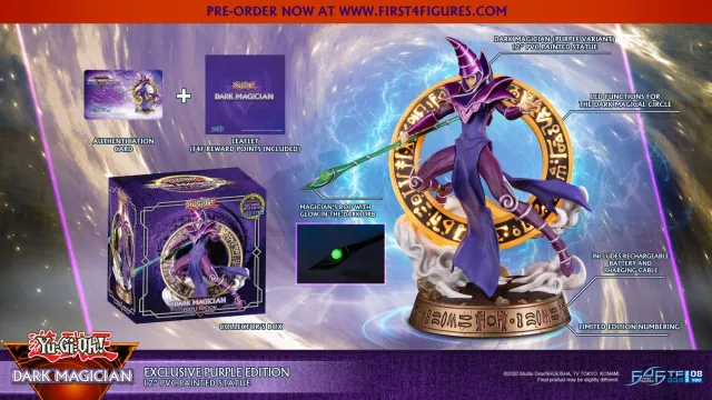 First 4 Figures Yu-Gi-Oh Dark Magician statueta PVC Purple Exclusive