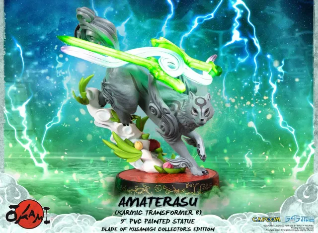 First 4 Figures Okami Amaterasu Karmic Transformer 8 figurină LED