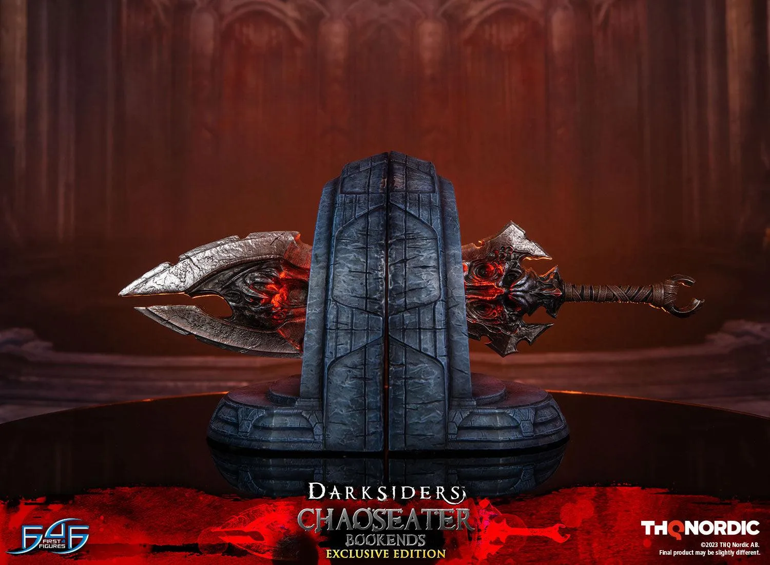 First 4 Figures Darksiders Chaoseater suport cărți Exclusive LED