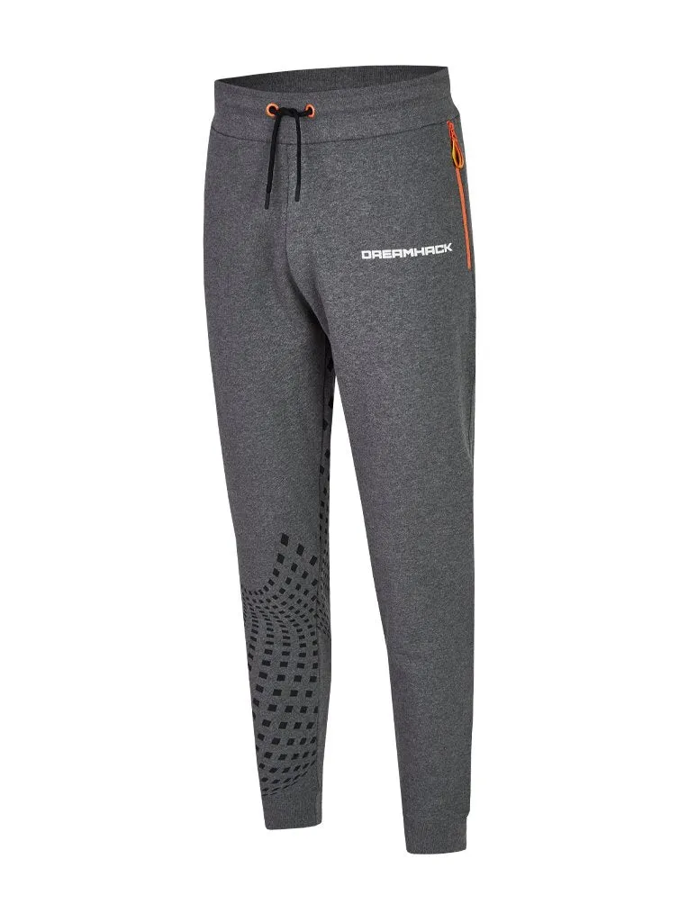 DreamHack Classic pantaloni trening gri Warp 80% bumbac