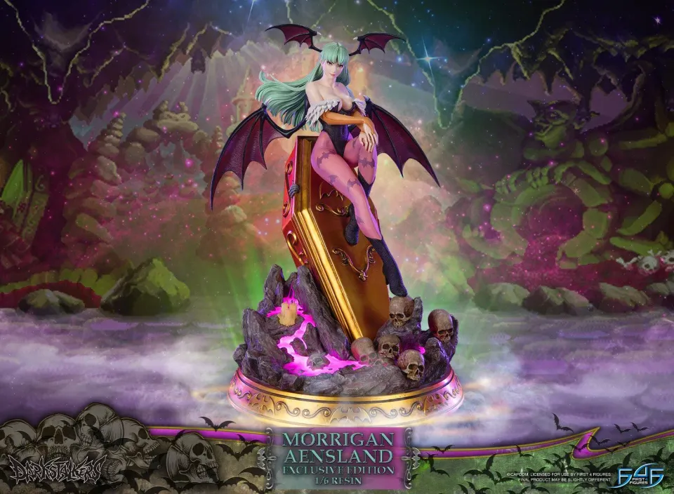 First 4 Figures Darkstalkers Morrigan Aensland Exclusive statuetă 1/6 rășină LED