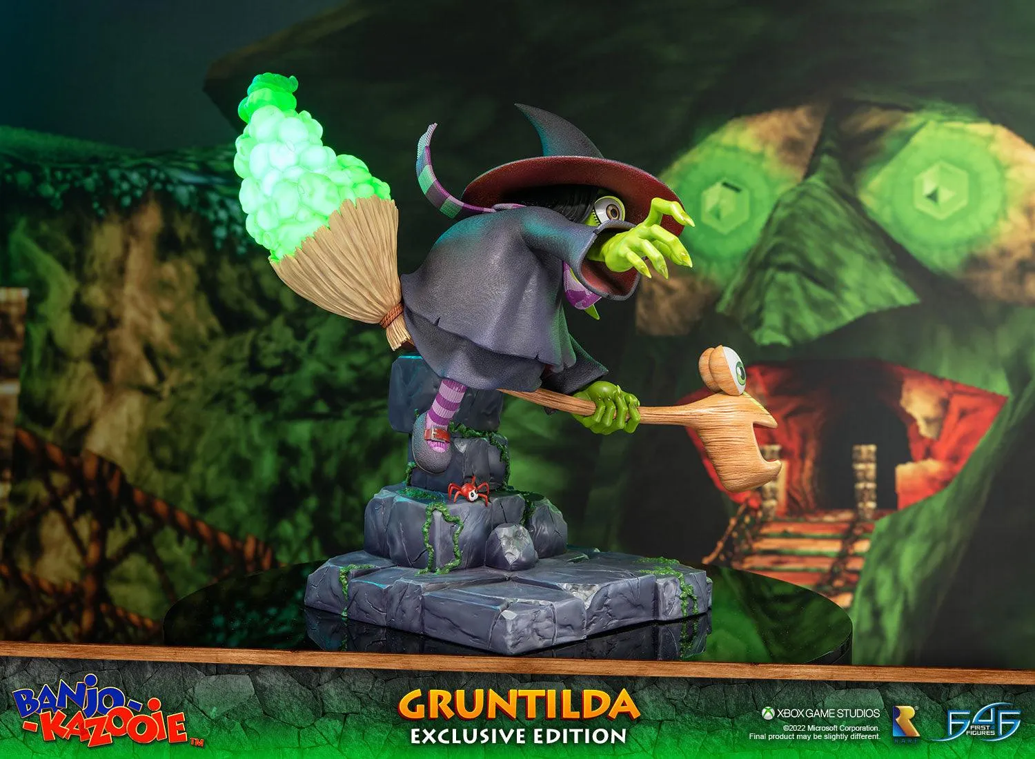 First 4 Figures Banjo-Kazooie Gruntilda statueta Exclusive LED