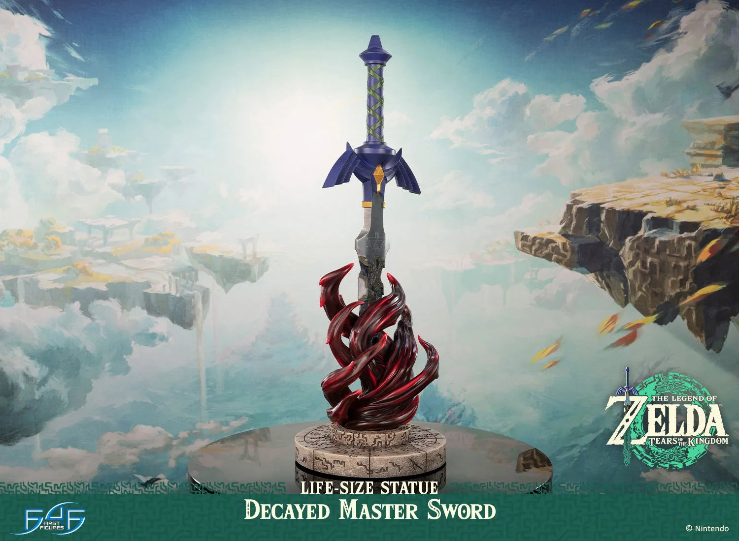 First 4 Figures Zelda Decayed Master Sword statuie life-size