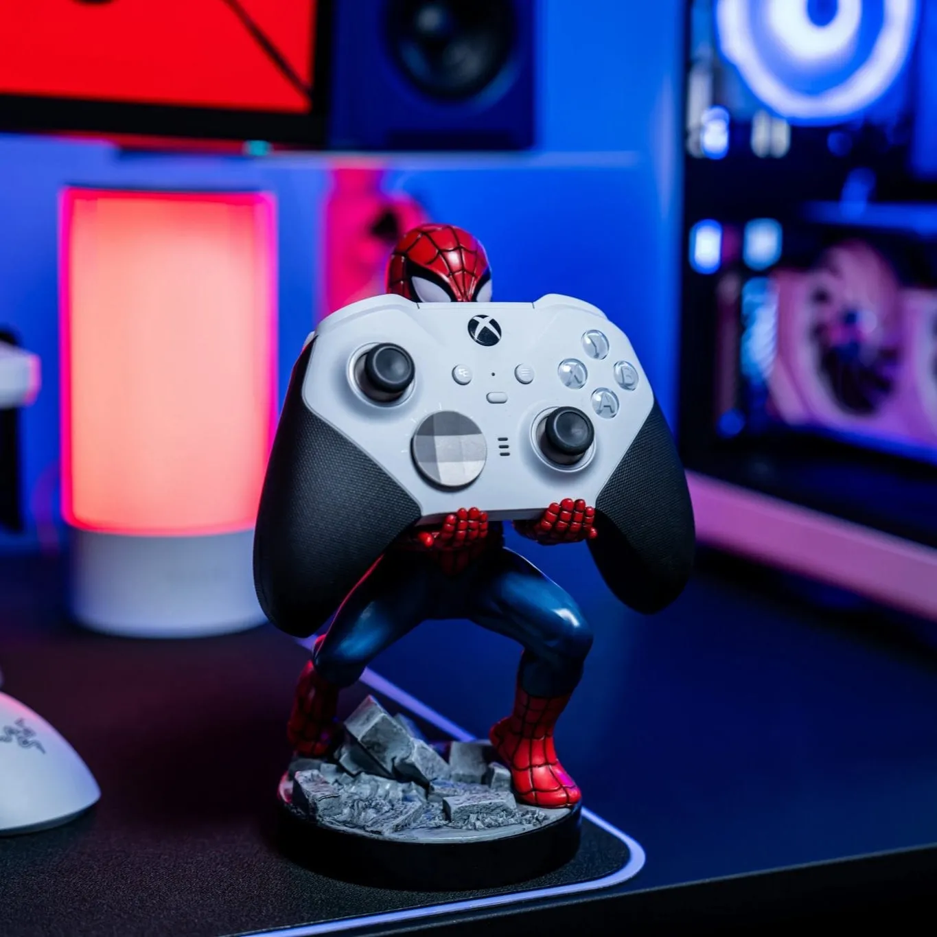 Exquisite Gaming Cable Guys Spider-Man suport controller roșu