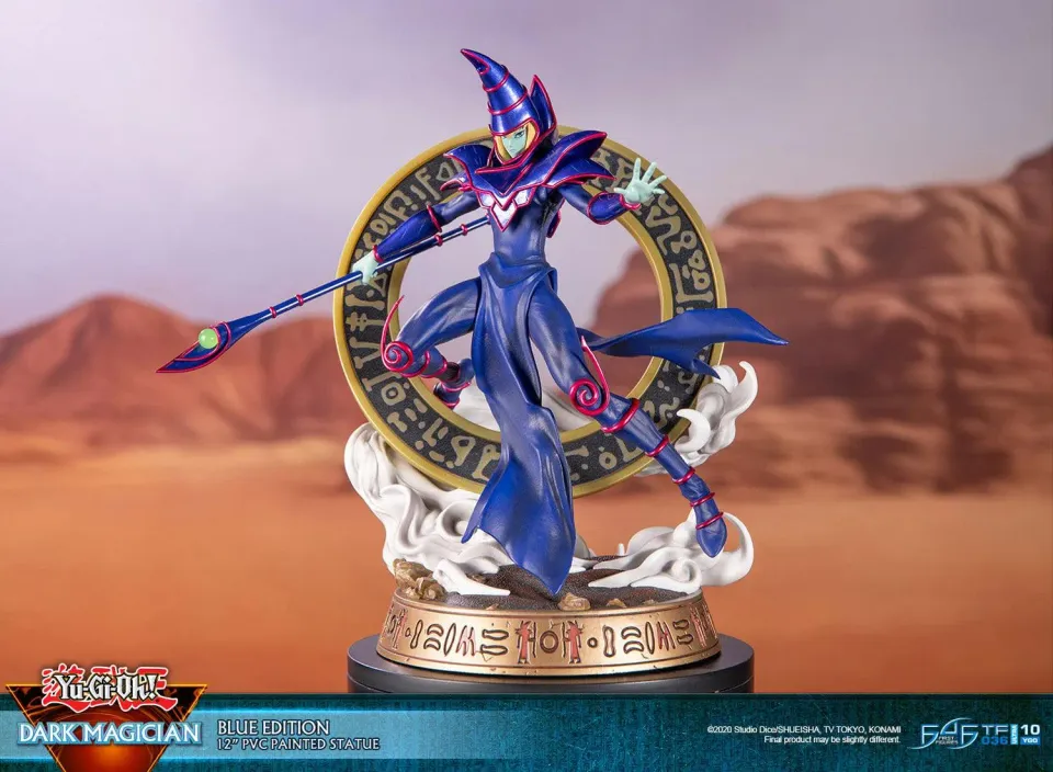 First 4 Figures Yu-Gi-Oh! Dark Magician statuetă Blue PVC