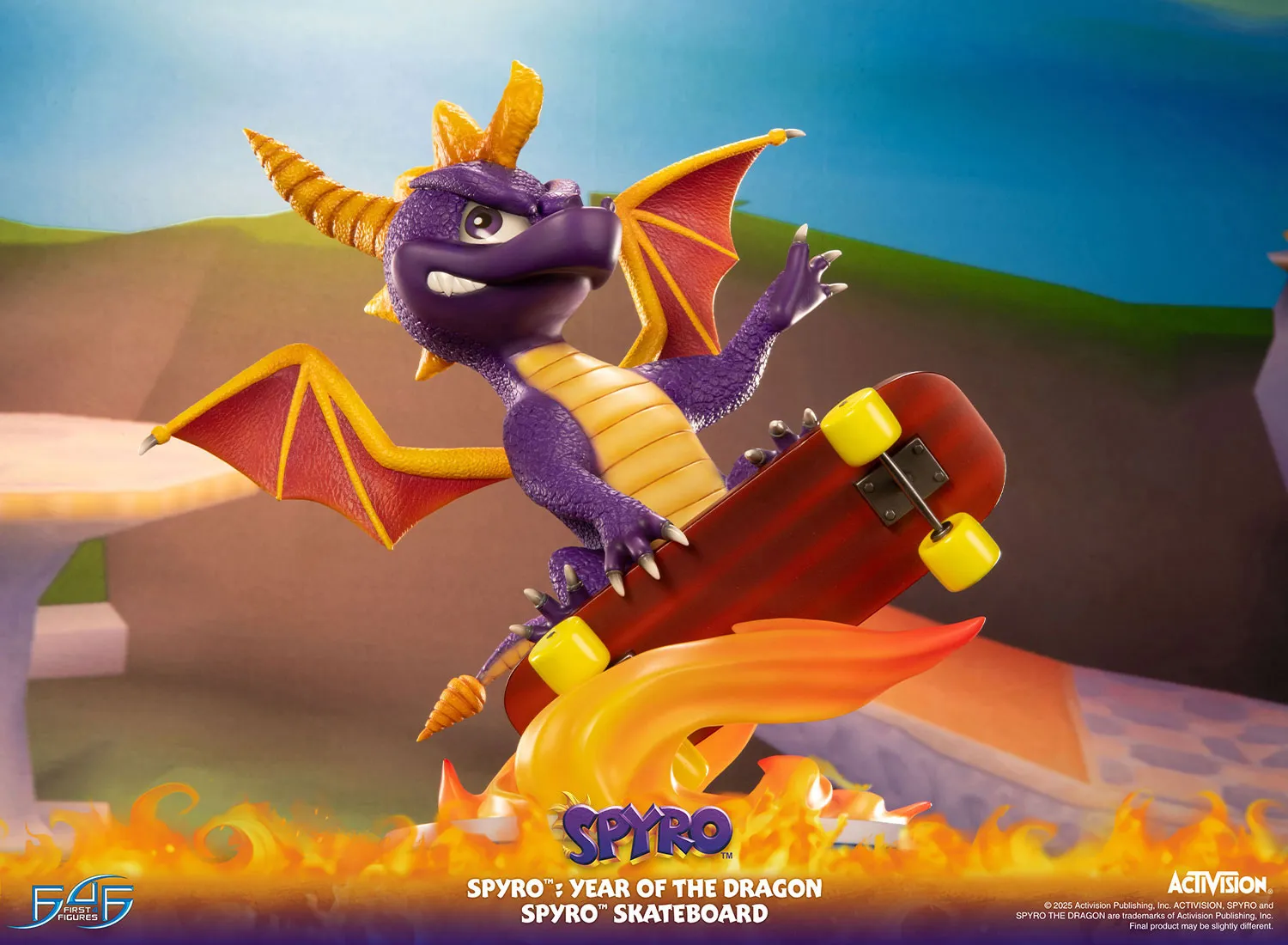 First 4 Figures Spyro Skateboard statueta Year of the Dragon