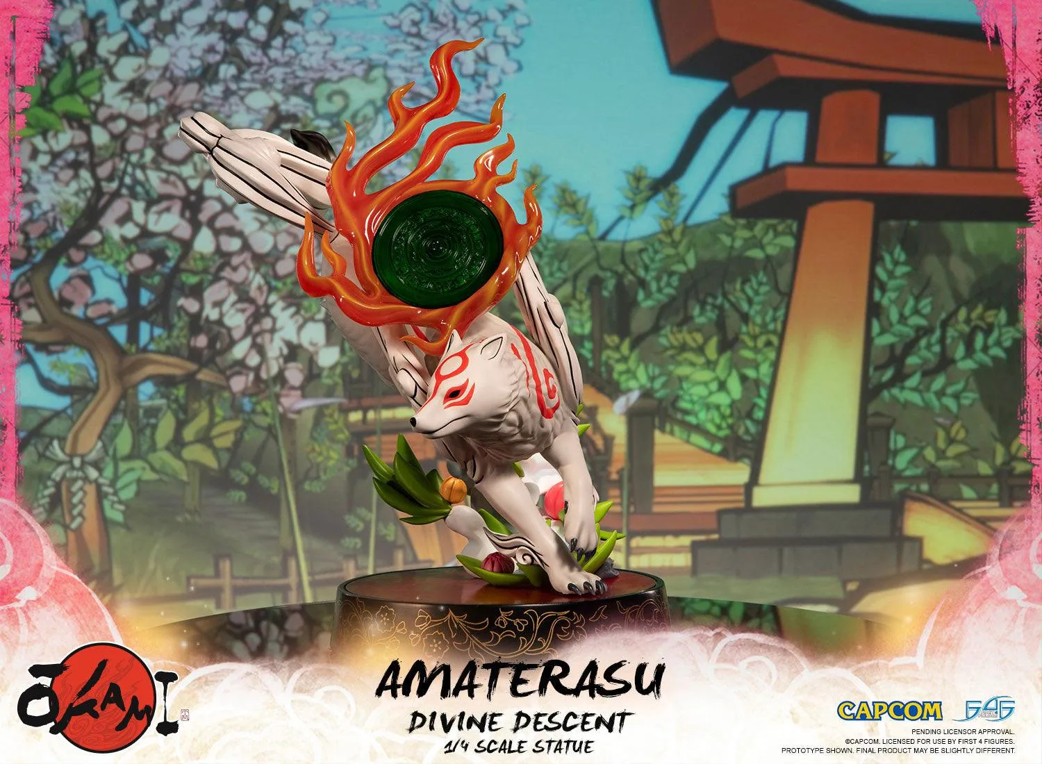 First 4 Figures Okami Amaterasu Divine Descent statuetă rășină Standard