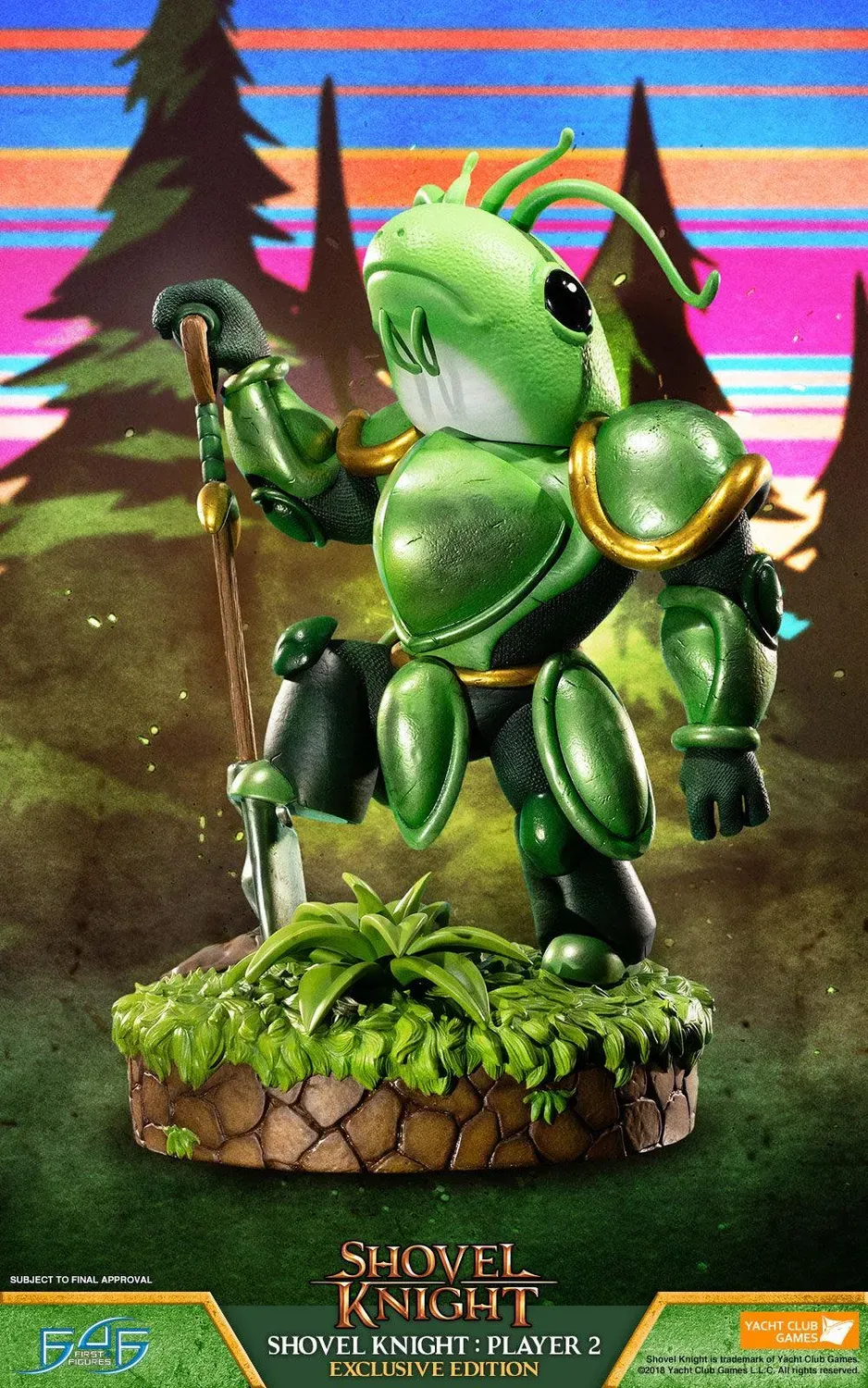 First 4 Figures Shovel Knight Player 2 statuie Exclusive Edition rasina