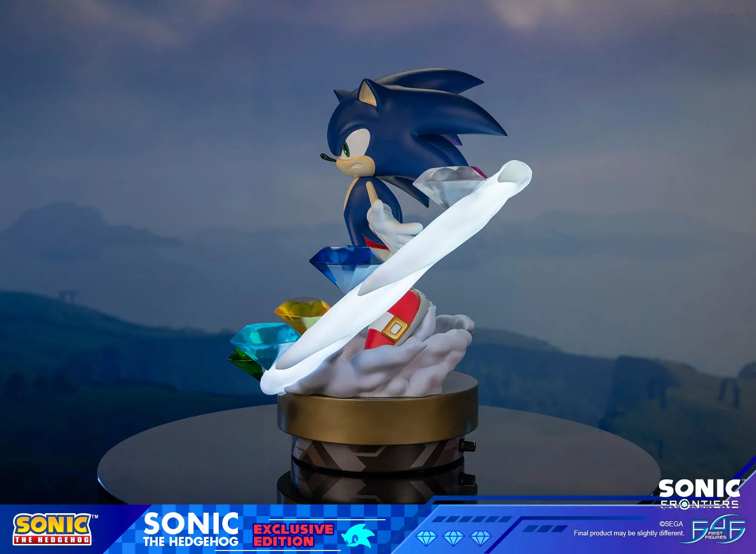 First 4 Figures Sonic Frontiers Sonic statuetă rășină exclusivă LED