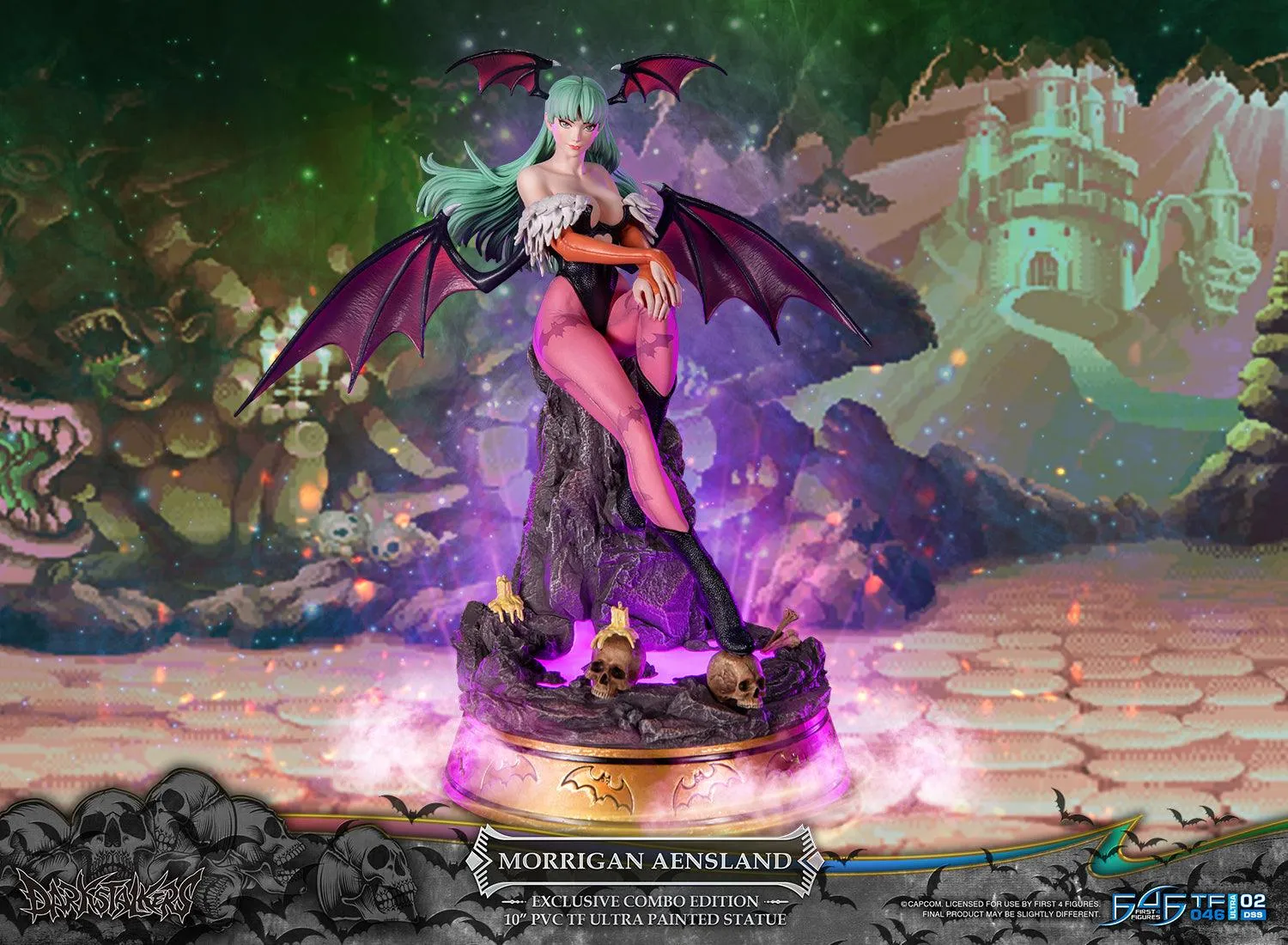 First 4 Figures Darkstalkers Morrigan statueta PVC Combo