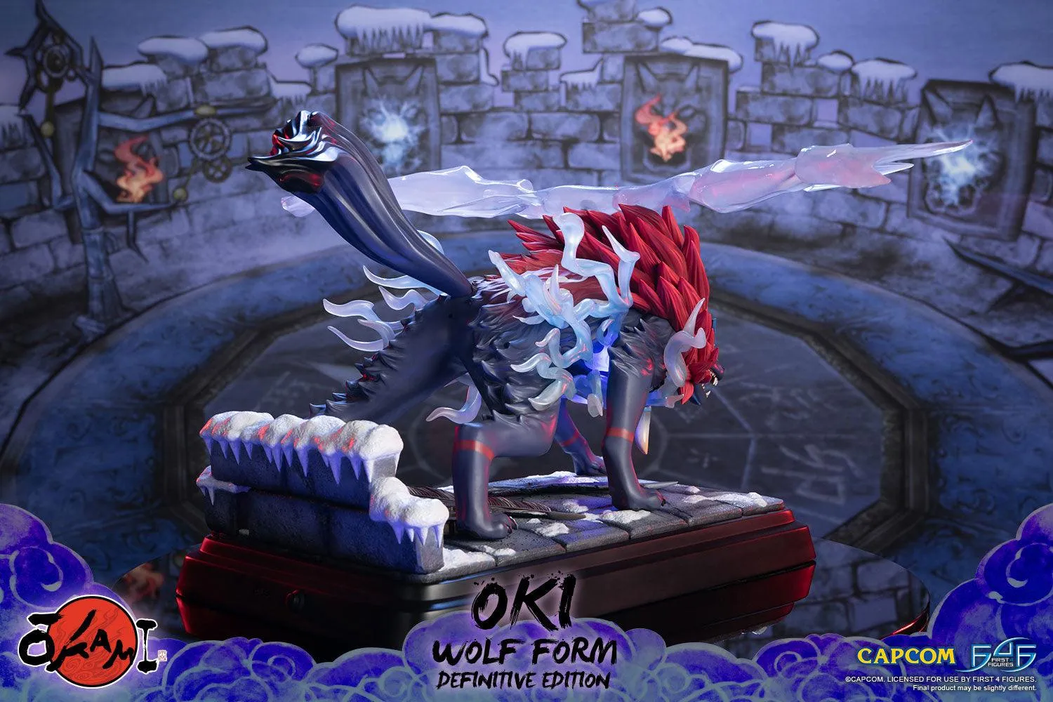 First 4 Figures Oki Wolf statuetă Definitive LED