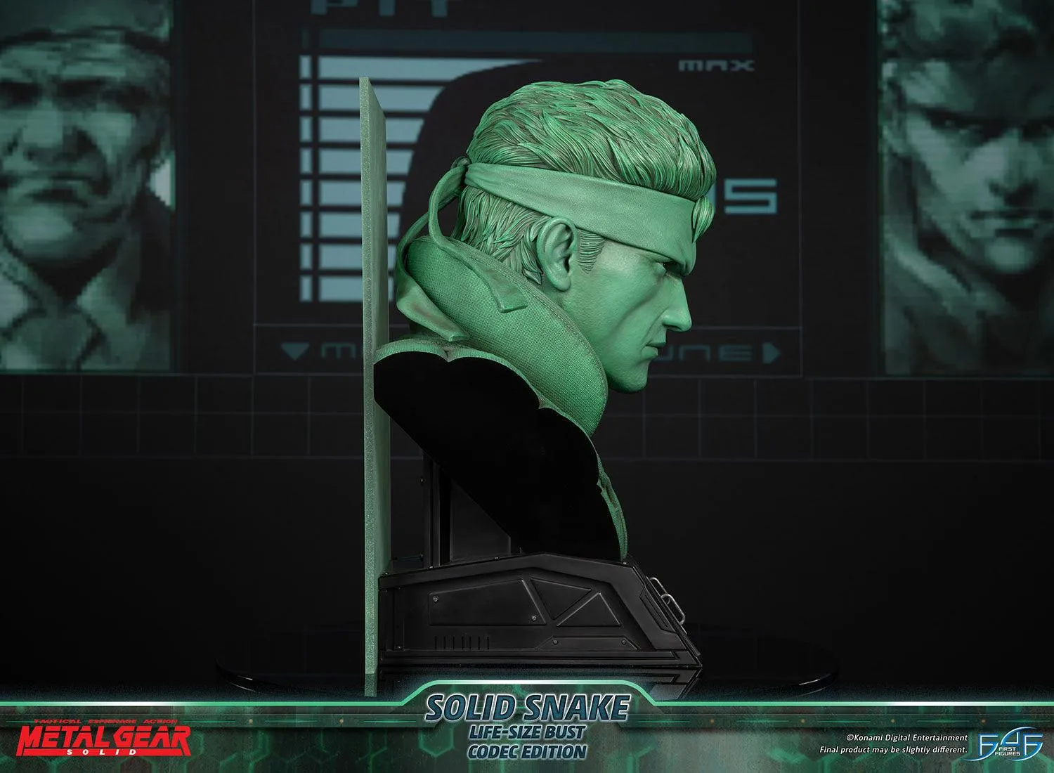First 4 Figures Metal Gear Solid Snake bust Codec life-size
