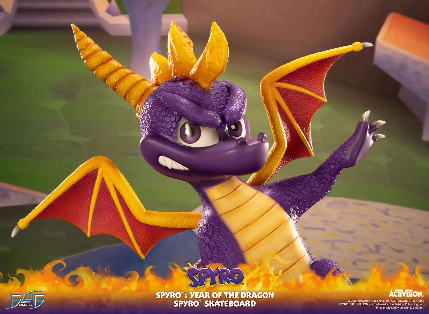First 4 Figures Spyro Skateboard statueta Year of the Dragon
