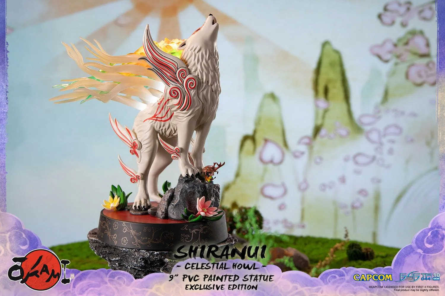First 4 Figures Okami Shiranui statueta PVC Celestial Howl LED