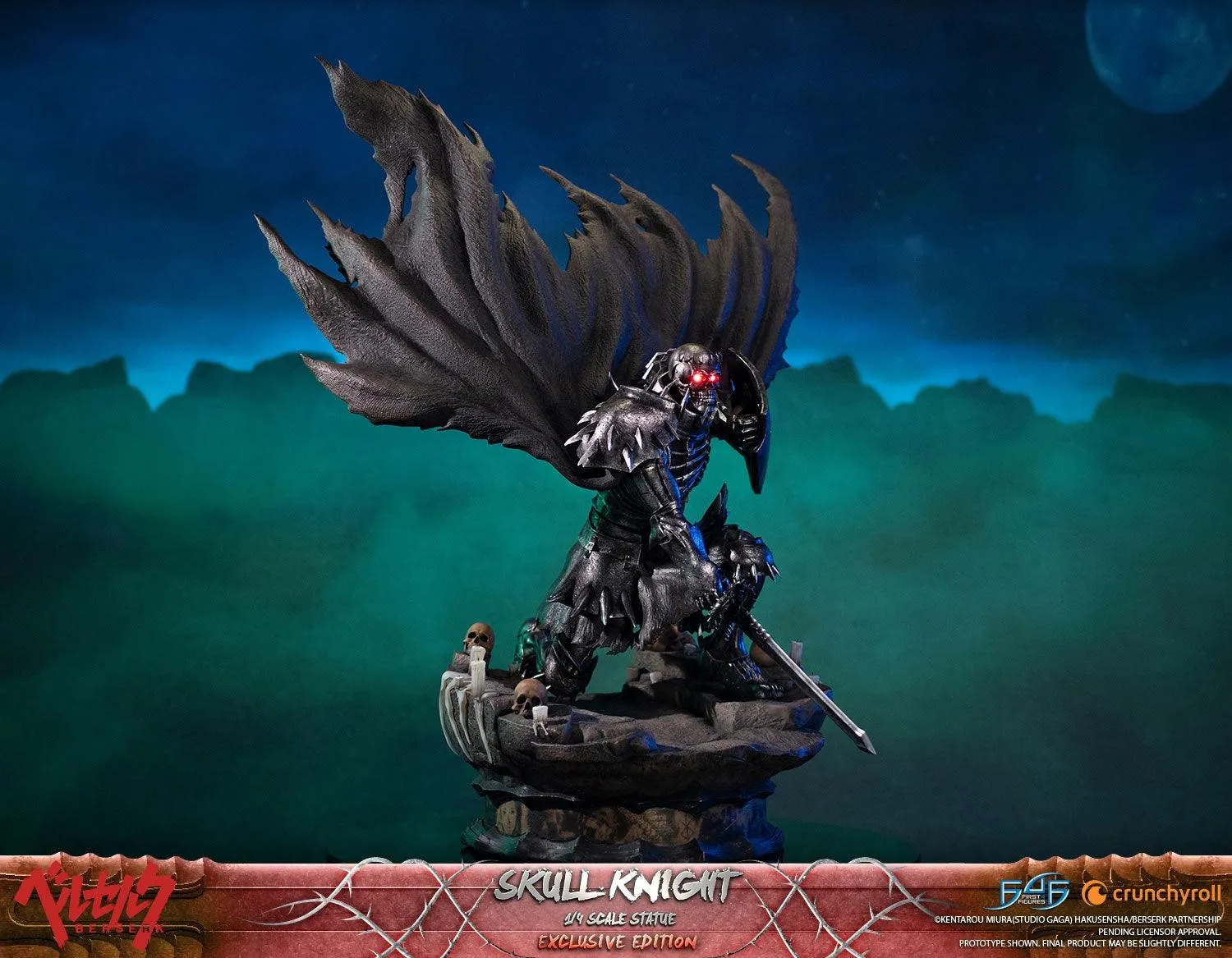 First 4 Figures Berserk Skull Knight statueta rasina Exclusive LED
