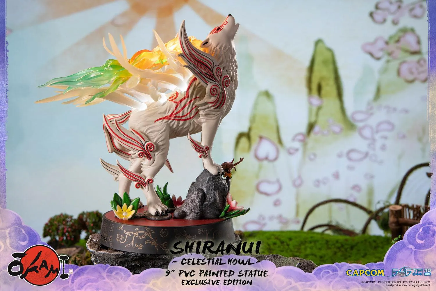 First 4 Figures Okami Shiranui statueta PVC Celestial Howl LED
