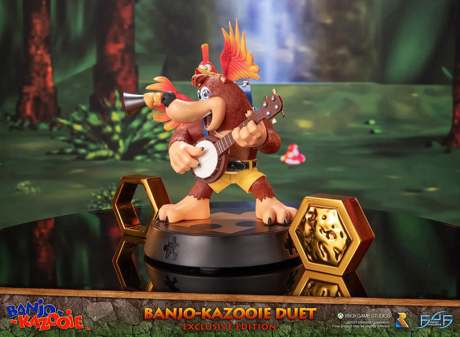 First 4 Figures Banjo-Kazooie Duet statueta Exclusive Edition rasina