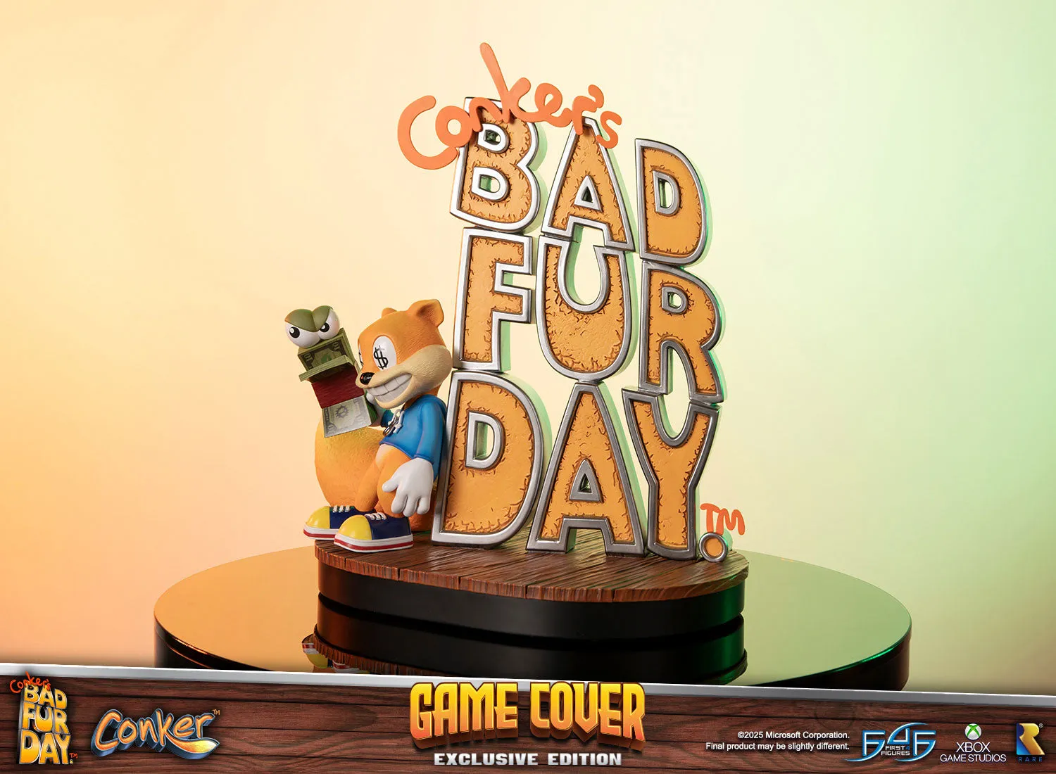 First 4 Figures Conker Game Cover statueta rasina Exclusive