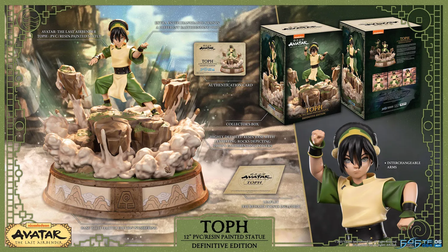 First 4 Figures Avatar Toph figurină Definitive Edition PVC