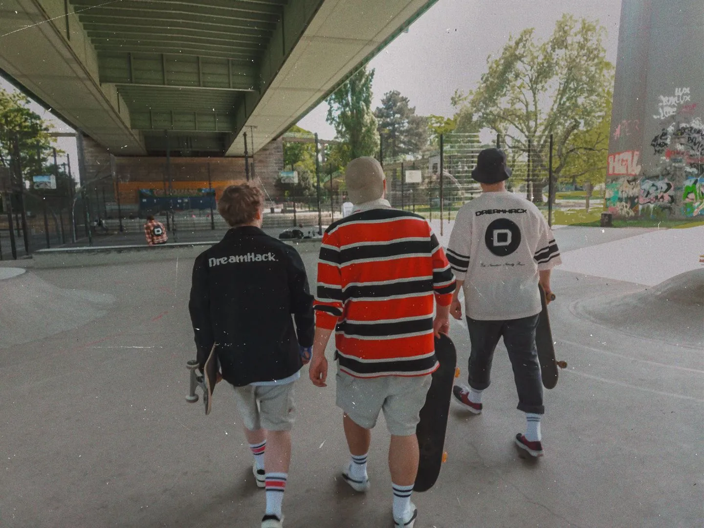 DreamHack Pixel Grind bluză rugby roșie dungi bumbac