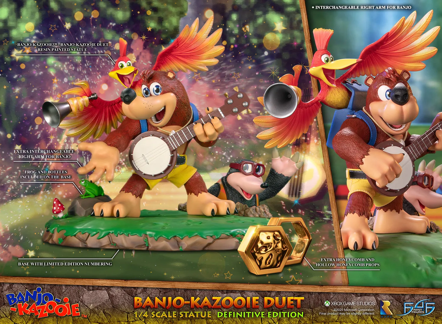 First 4 Figures Banjo-Kazooie Duet statuetă rășină Definitive 1/4