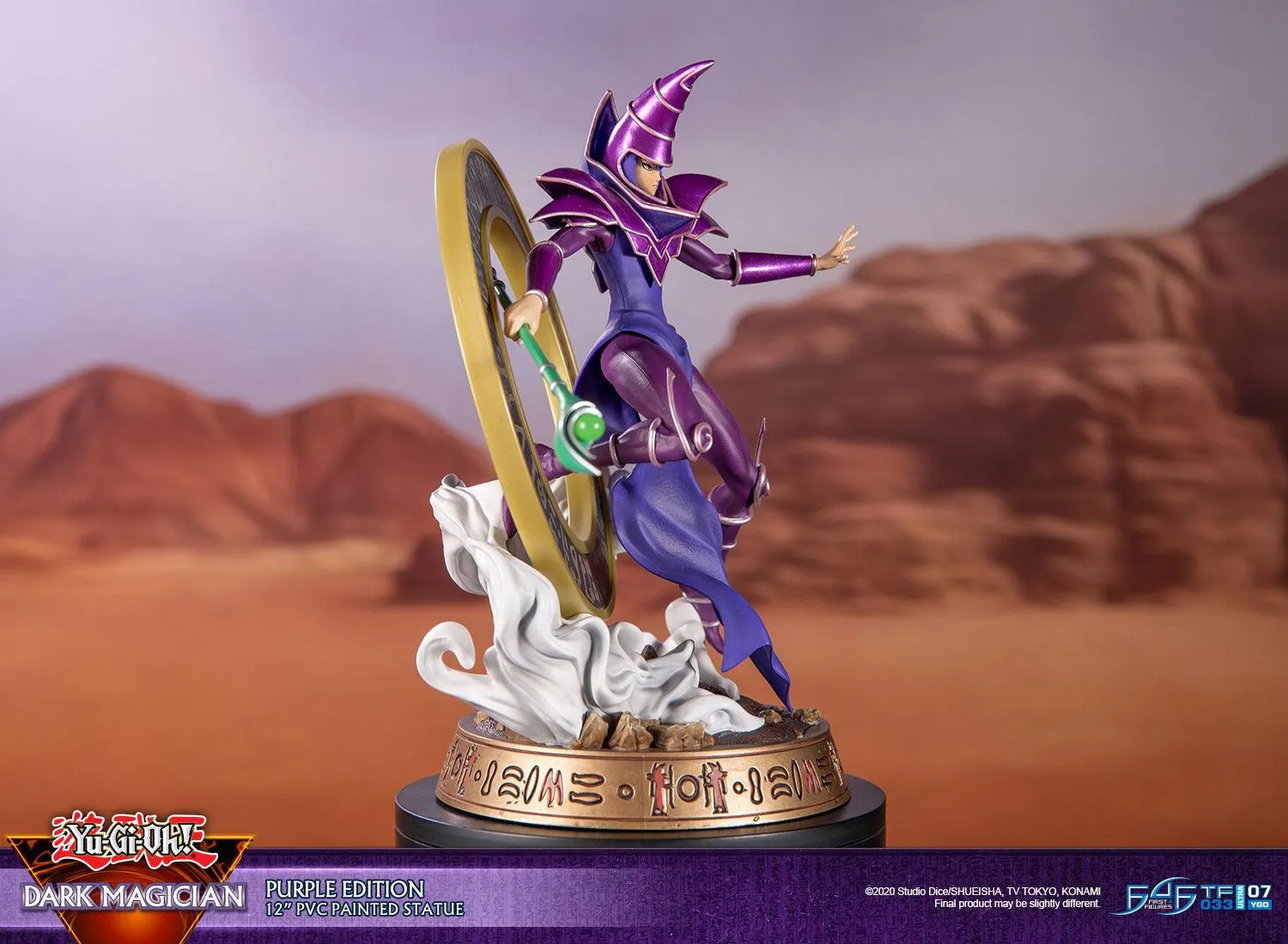 First 4 Figures Yu-Gi-Oh Dark Magician statueta Purple 30 cm
