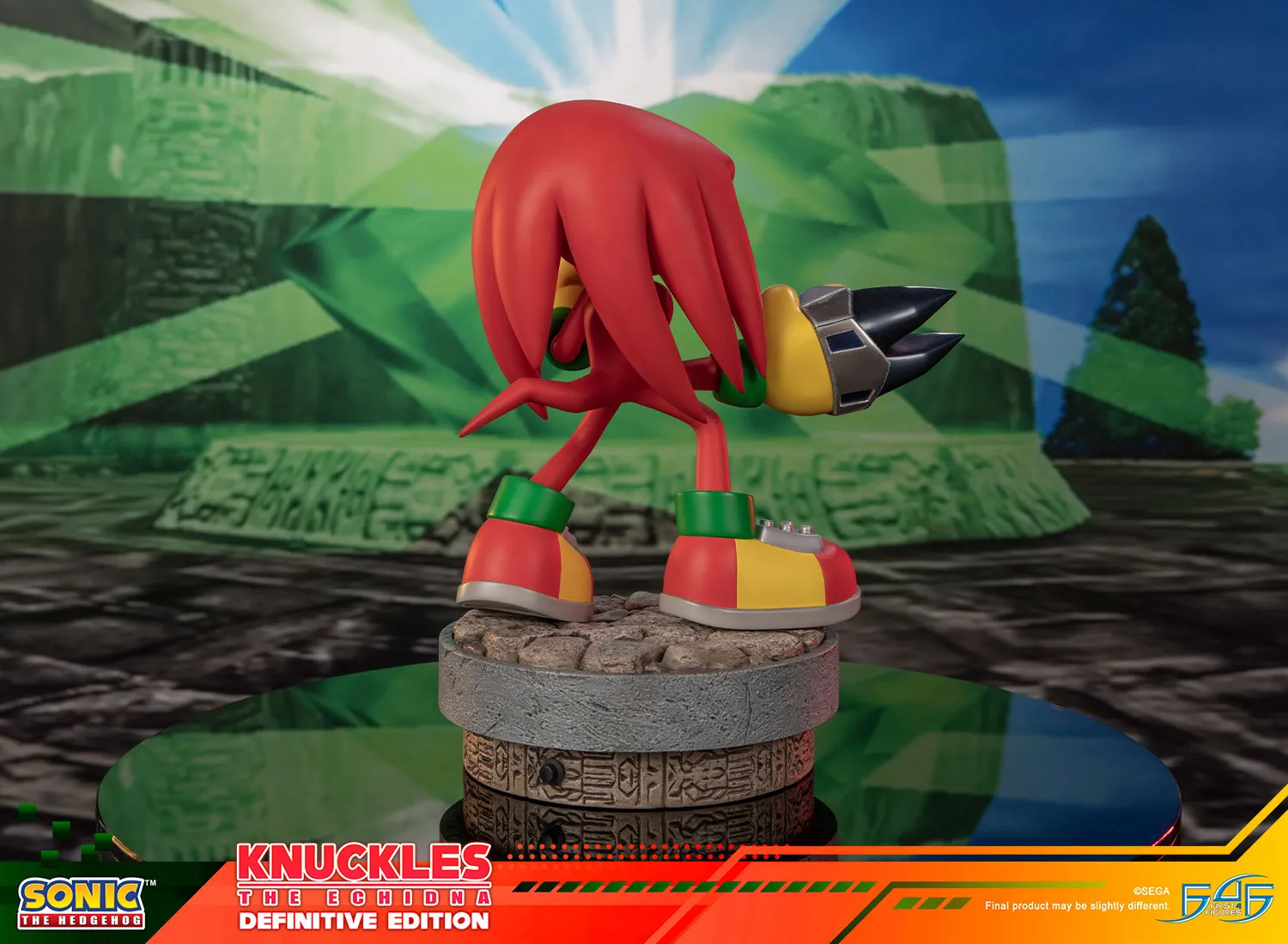 First 4 Figures Sonic Knuckles statueta Definitive LED smarald