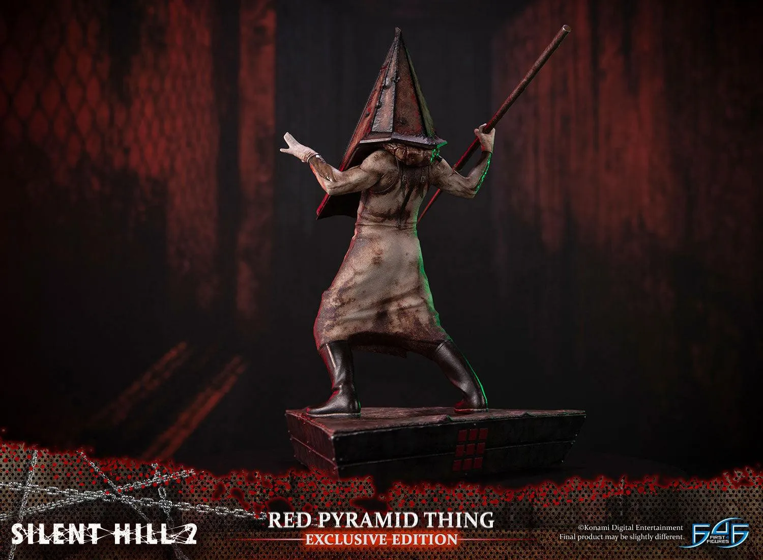 First 4 Figures Silent Hill 2 Red Pyramid Thing statuetă Exclusive